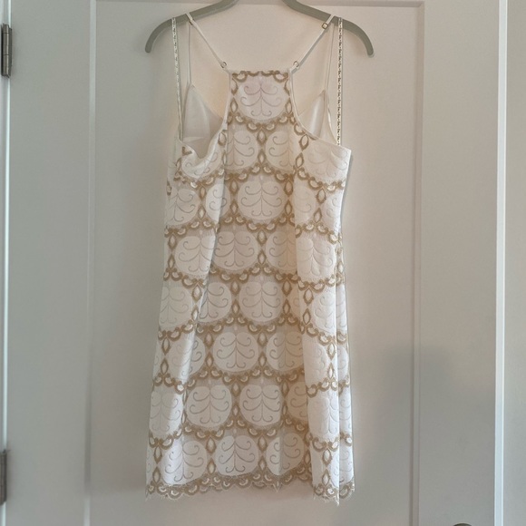 Lily Pulitzer Dusk Resort White Gold Lace Dress - Picture 3 of 6